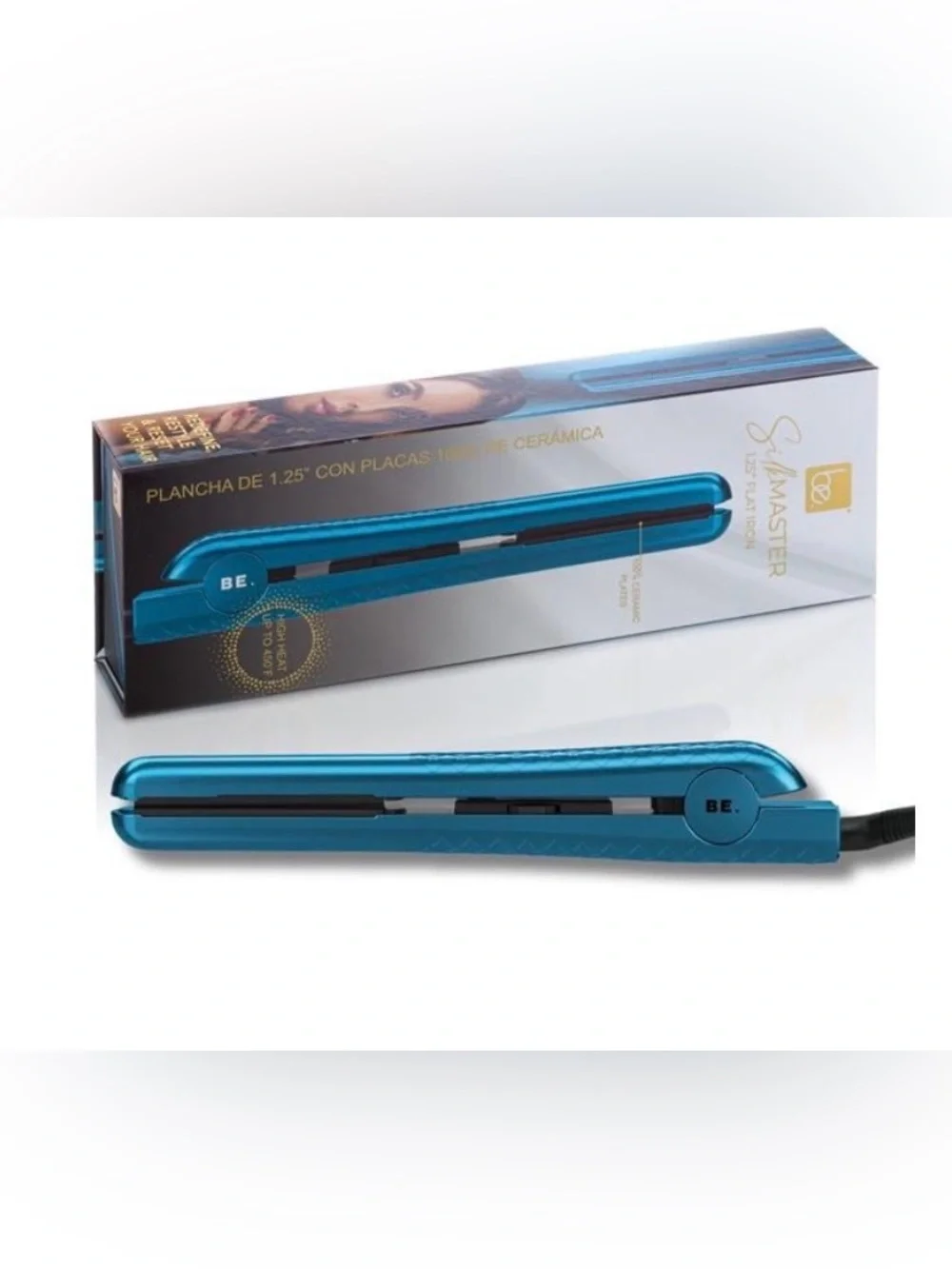 BE SILKMASTER 1.25” CERAMIC FLATIRON/ BLUE